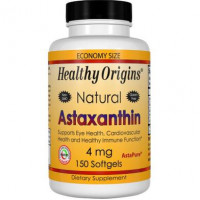 Астаксантин, Astaxanthin, Healthy Origins, 4 мг, 150 гелевых капсул, 14290
  