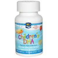 Рыбий жир для детей (клубника), Childrens DHA, Nordic Naturals, 90 капсул, 14510
  