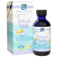 Жидкий рыбий жир для детей + Д3, Babys DHA, Nordic Naturals, 60 мл, 14528
  