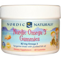 Рыбий жир для детей (мандарин), Omega-3 Gummies, Nordic Naturals, 60 желе, 14565
  