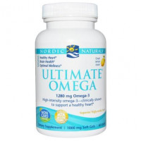 Omega-3 Purified (Lemon), Ultimate Omega, Nordic Naturals, 60 Capsules, 14570
 