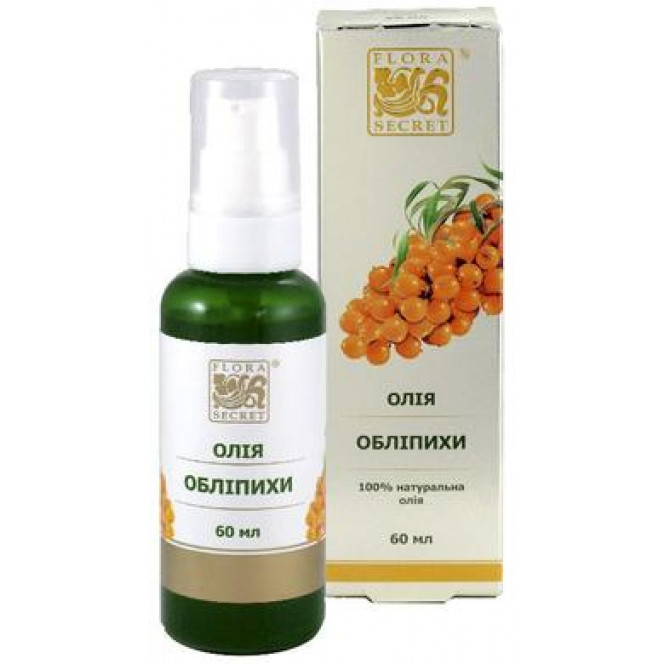 Sea buckthorn oil for face and body, Flora Secret, 60 ml, 01459
 