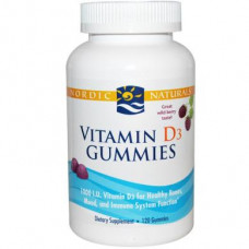 Витамин Д3, Vitamin D3 Gummies, Nordic Naturals, лесные ягоды, 1000 МЕ, 120 желе, 14591
  