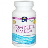 Omega 3 6 9 (Lemon), Complete Omega, Nordic Naturals, 1000 mg, 60 Capsules, 14599
 