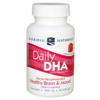 Рыбий жир (клубника), Daily DHA, Nordic Naturals, 1000 мг, 30 капсул, 14604
  