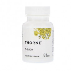 Vitamin D-3, Vitamin D-5000, Thorne Research, 60 Capsules, 14682
 