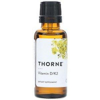 Vitamin D3 and K2, Vitamin D / K2, Thorne Research, 30 ml, 14688
 