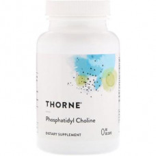 Фосфатидилхолин, Phosphatidyl Choline, Thorne Research, 60 капсул, 14712
  