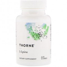 Лизин, L-Lysine, Thorne Research, 60 капсул, 14725
  