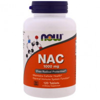 Acetylcysteine, NAC, Now Foods, 1000 mg, 120 Tablets, 15264
 