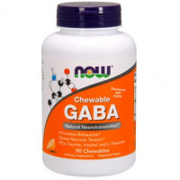 GABA, Gamma Aminobutyric Acid, GABA, Now Foods, Orange, 90 Tablets, 15935
 