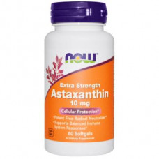 Астаксантин, Astaxanthin, Now Foods, 10 мг, 60 капсул, 15937
  