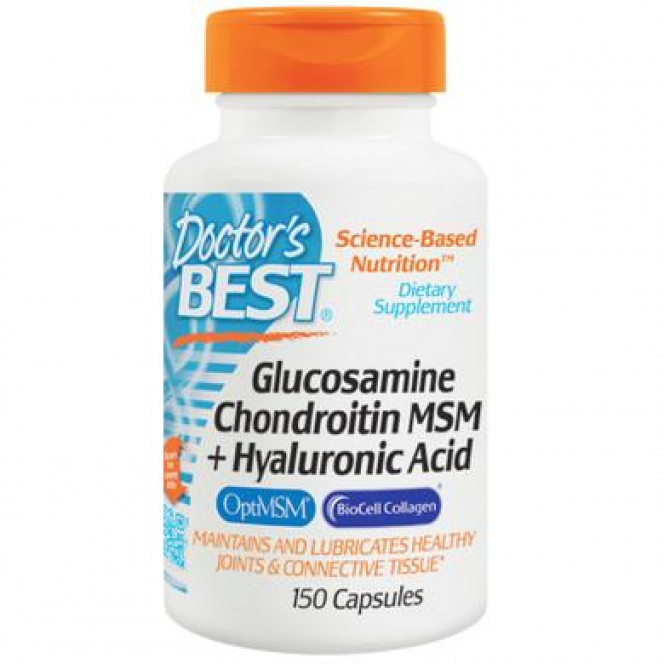 Glucosamine, chondroitin, MSM + hyaluronic acid, Glucosamine Chondroitin MSM, Doctor's Best, 150 capsules 859, 15944 .. Discounts, promotions, 100% original products. Delivery worldwide, free shipping, world, health, cosmetics, fitness