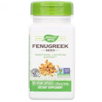 Пажитник, Fenugreek, Natures Way, семена, 610 мг, 100 капсул, 15973
  