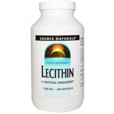 Lecithin, Lecithin, Source Naturals, 1200 mg, 200 Capsules, 16790
 