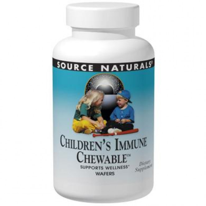 Укрепление иммунитета для детей, Children's Immune Chewable, Source Naturals, 30 жевательных конфет, 16858
  