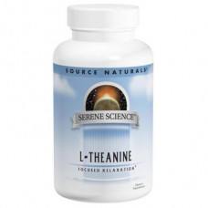 L-Теанин, L-Theanine, Source Naturals, 200 мг, 60 капсул, 16966
  