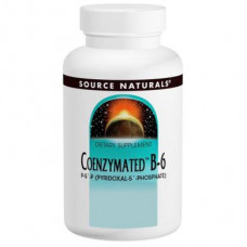 Витамин В6, Coenzymated B-6, Source Naturals, коэнзимный, 100 мг, 60 таблеток, 16856
  