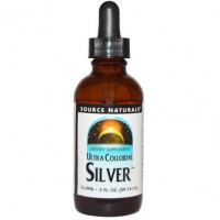 Коллоидное серебро ультра, Colloidal Silver, Source Naturals, 10 PPM, 59.14 мл, 17036
  