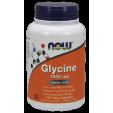 Glycine, Glycine, Now Foods, 1000 mg, 100 Capsules, 01717
 