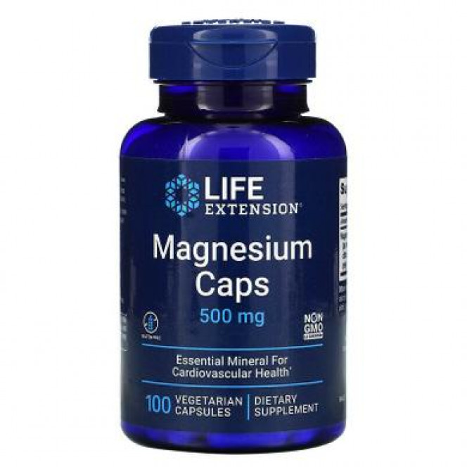 Magnesium, Magnesium, Life Extension, 500 mg, 100 capsules 301, 18371 .. Discounts, promotions, 100% original products. Worldwide shipping, free shipping, world, health, cosmetics, fitness