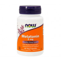 Мелатонин, Melatonin, Now Foods, 5 мг, 60 капсул, 19224
  