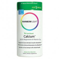 Calcium & Magnesium, Calcium, Rainbow Light, 2: 1, 180 Tablets, 01986
 