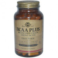 Аминокислоты BCAA плюс, BCAA Plus, Solgar, 100 капсул, 21382
  