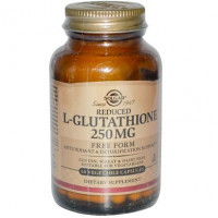 Glutathione, L-Glutathione, Solgar, Reduced, 250 mg, 60 Capsules, 21429
 