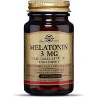 Мелатонин, Melatonin, Solgar, 3 мг, 60 таблеток, 21440
  