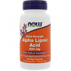 Альфа-липоевая кислота, Alpha Lipoic Acid, Now Foods, 600 мг, 60 капcул, 21729
  