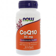 Coenzyme Q10, 50 mg, Now Foods, 50 Softgels, 21732
 