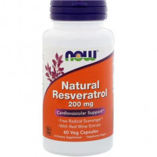 Resveratrol, Now Foods, Natural, 200 mg, 60 Capsules, 21739
 