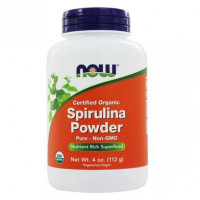 Спирулина, Spirulina, Now Foods, органик, 500 мг, 100 таблеток, 18716
  