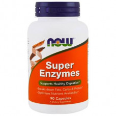 Пищеварительные ферменты, Super Enzymes, Now Foods, 90 капсул, 21751
  