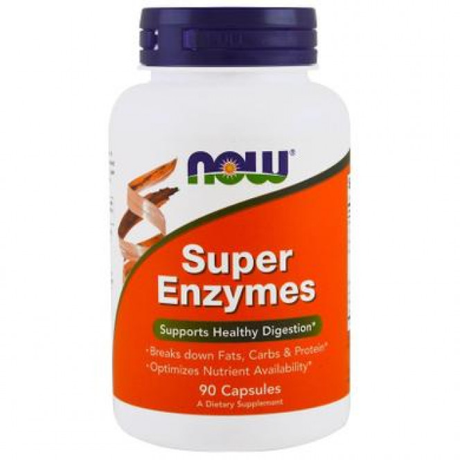 Пищеварительные ферменты, Super Enzymes, Now Foods, 90 капсул, 21751
  