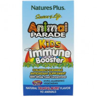 Укрепление иммунитета, Kids Immune, Natures Plus, Source of Life Animal Parade, тропические ягоды, 90 животных, 21844
  