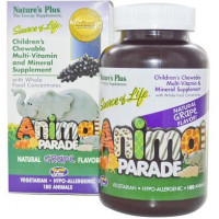 Childrens Vitamins, Childrens Multi-Vitamin & Mineral, Natures Plus, Animal Parade, Cherry Flavor, 120 Animals, 21887
 