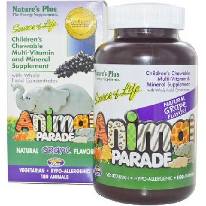 Vitamins for children, Children's Multi-Vitamin & Mineral, Nature's Plus, Animal Parade, cherry flavor, 120 animals 670, 21887 .. Discounts, promotions, 100% original products. Worldwide shipping, free shipping, world, health, cosmetics, fitness