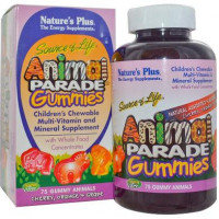 Пробиотики, Childrens Chewable Tummy Zyme, Natures Plus, Animal Parade, для детей, тропический вкус, 90 жевательных конфет, 21954
  