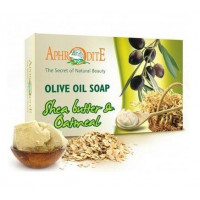 Natural Olive Soap with Shea Butter and Oatmeal, Aphrodite, 100 g, 00022
 