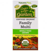 Multivitamin, Family Multi, Natures Plus, Source of Life, Berries, Organic, 60 Gummies, 22127
 