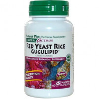 Красный дрожжевой рис, Red Yeast Rice, Natures Plus, Herbal Actives, 450 мг, 60 капсул, 22164
  