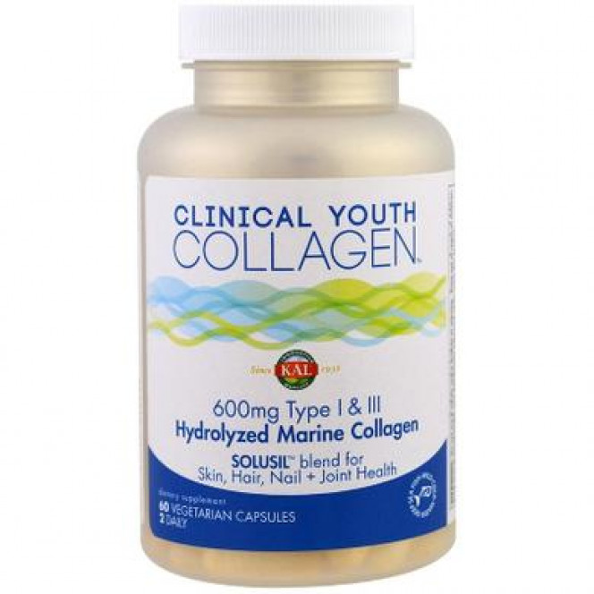 Коллаген омолаживающий, Youth Collagen, Kal, 60 капсул, 22251
  