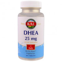 ДГЭА, DHEA, Kal, 25 мг, 60 таблеток, 22298
  