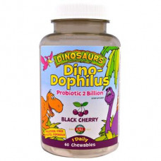 Probiotics Dino-Dophilus for children, Dino-Dophilus, Kal, cherry flavor, 60 pcs, 22312
 