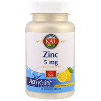 Elderberry Flavored Zinc, Zinc, Kal, 90 Tablets, 22254
 