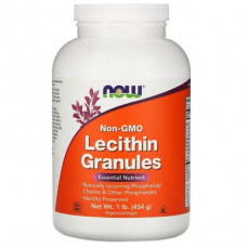 Лецитин в гранулах, Lecithin, Now Foods, без ГМО, 454 г, 22442
  