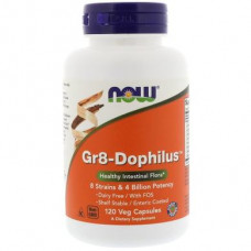 Пробиотики, Gr8-Dophilus, Now Foods, 120 капсул, 22444
  