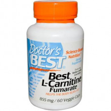 Doctors Best L-Carnitine Fumarate, 855 mg, 60 Capsules, 22462
 